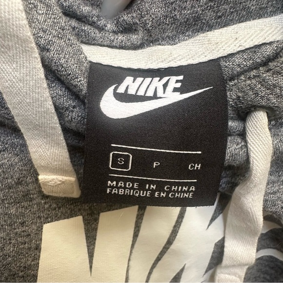 Nike Heather Gray and White Hoodie - Picture 2 of 6
